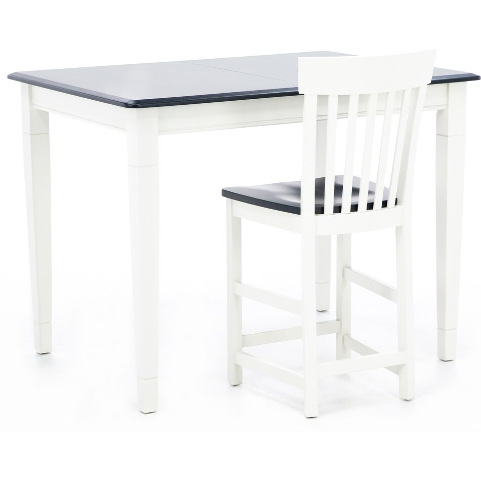 l j gascho white inch counter height rectangle cp  