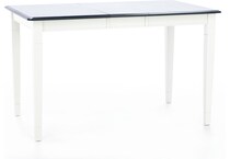 l j gascho white inch counter height rectangle cp  