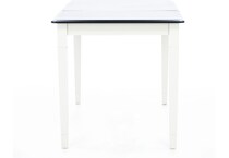 l j gascho white inch counter height rectangle cp  