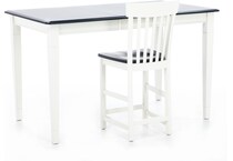 l j gascho white inch counter height rectangle cp  