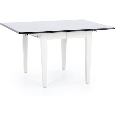 Saber Drop Leaf 26-48-60" Dining Table in Mineral Ivory