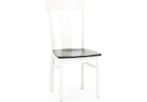 l j gascho white standard height side chair   