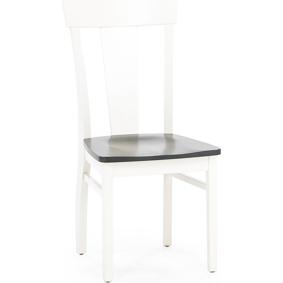 l j gascho white standard height side chair   