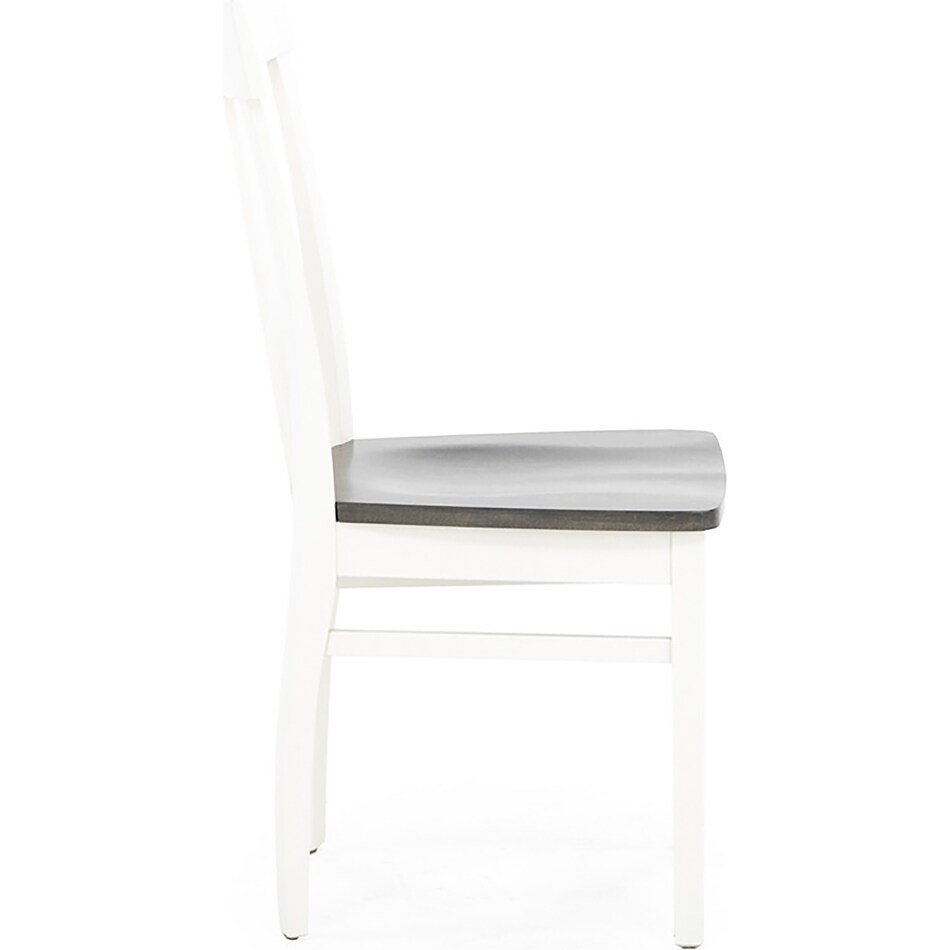l j gascho white standard height side chair   
