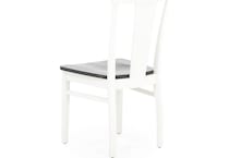 l j gascho white standard height side chair   
