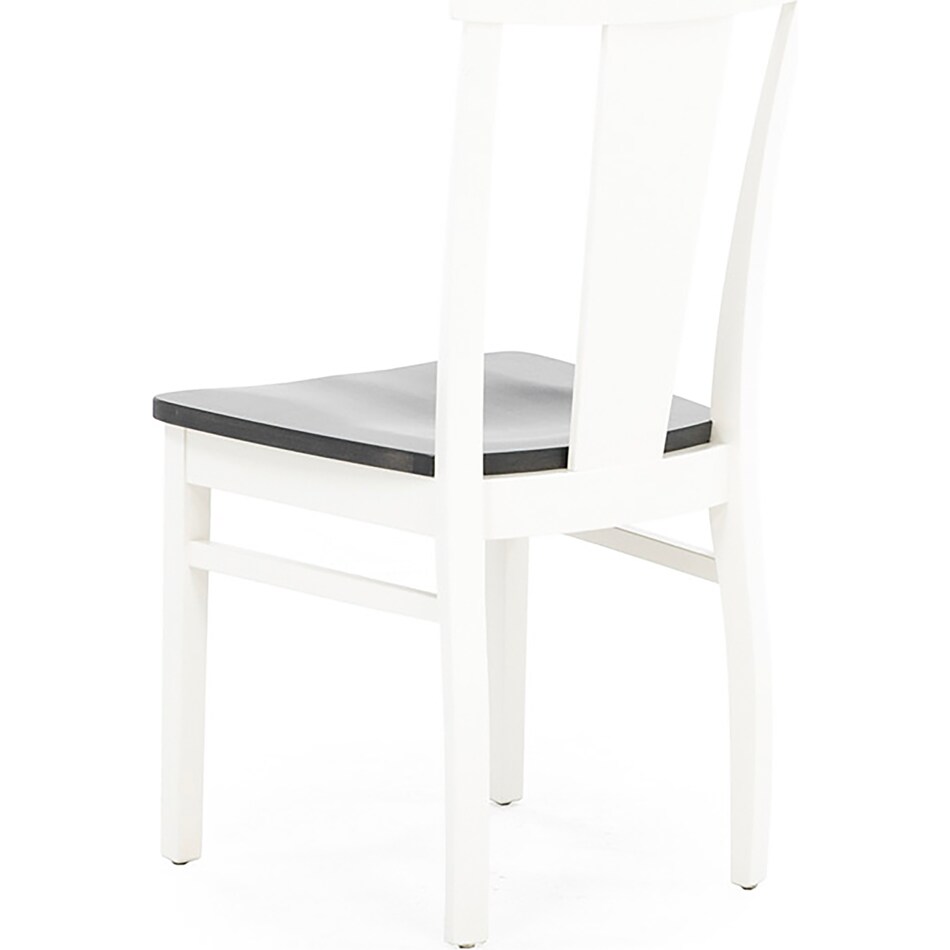 l j gascho white standard height side chair   
