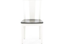 l j gascho white standard height side chair   
