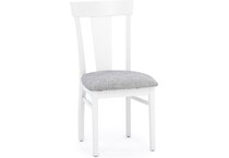 l j gascho white standard height side chair   