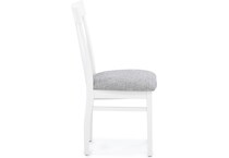 l j gascho white standard height side chair   