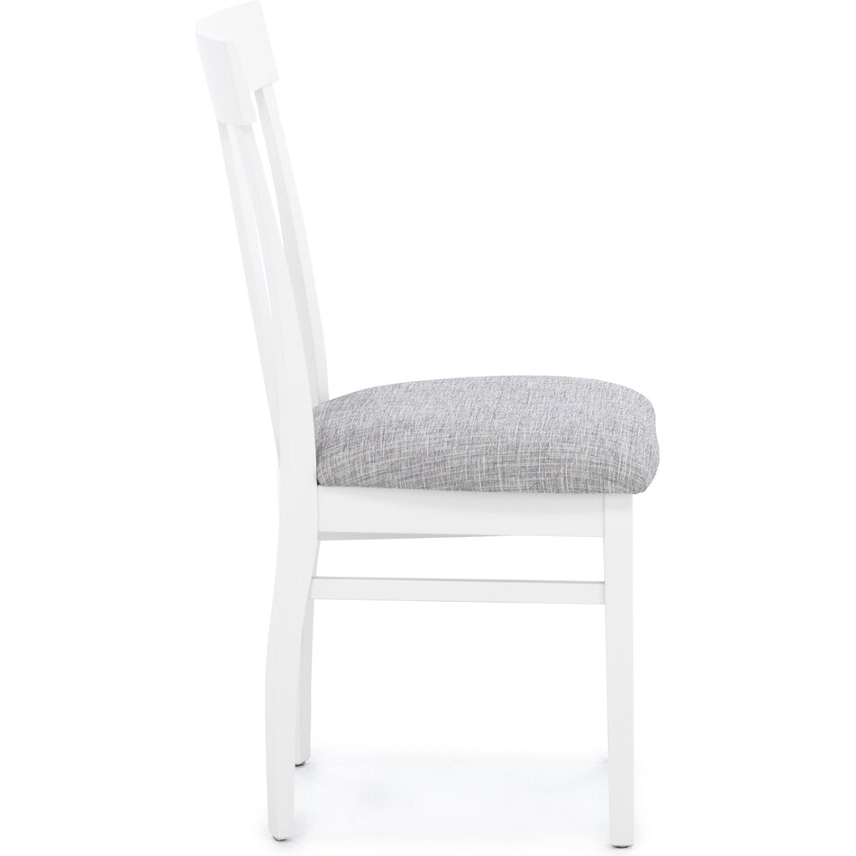l j gascho white standard height side chair   