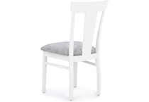 l j gascho white standard height side chair   
