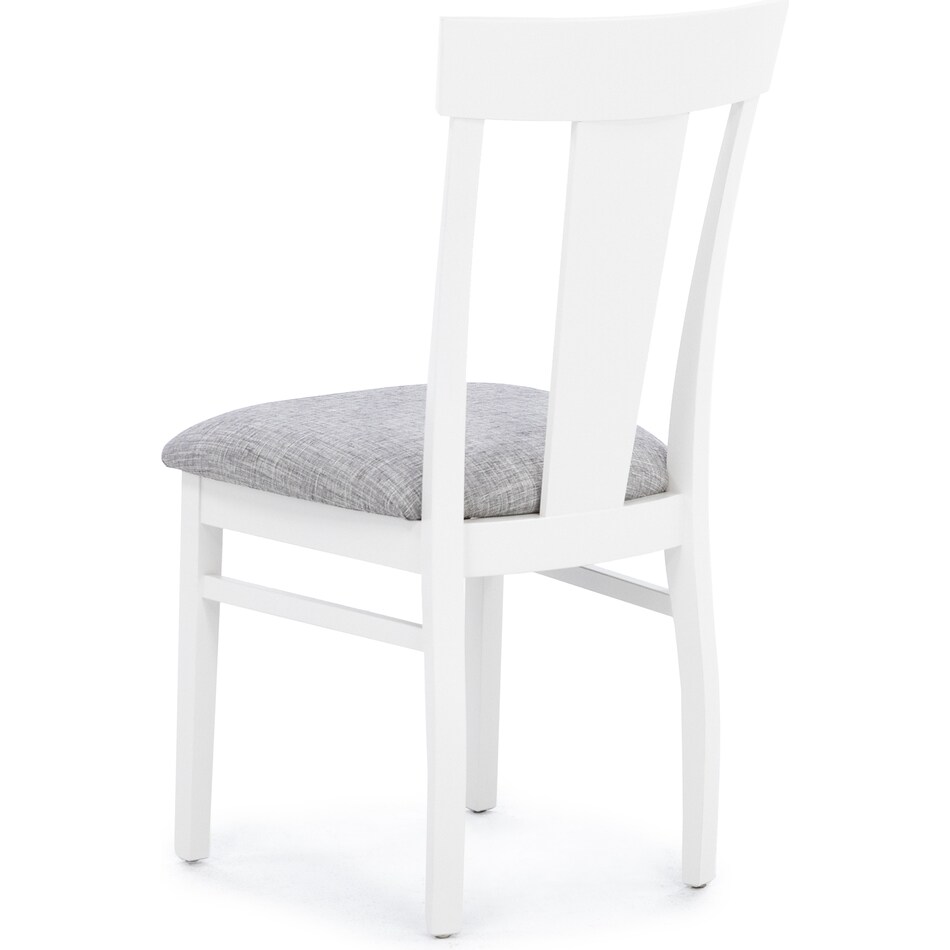 l j gascho white standard height side chair   