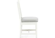 l j gascho white standard height side chair   