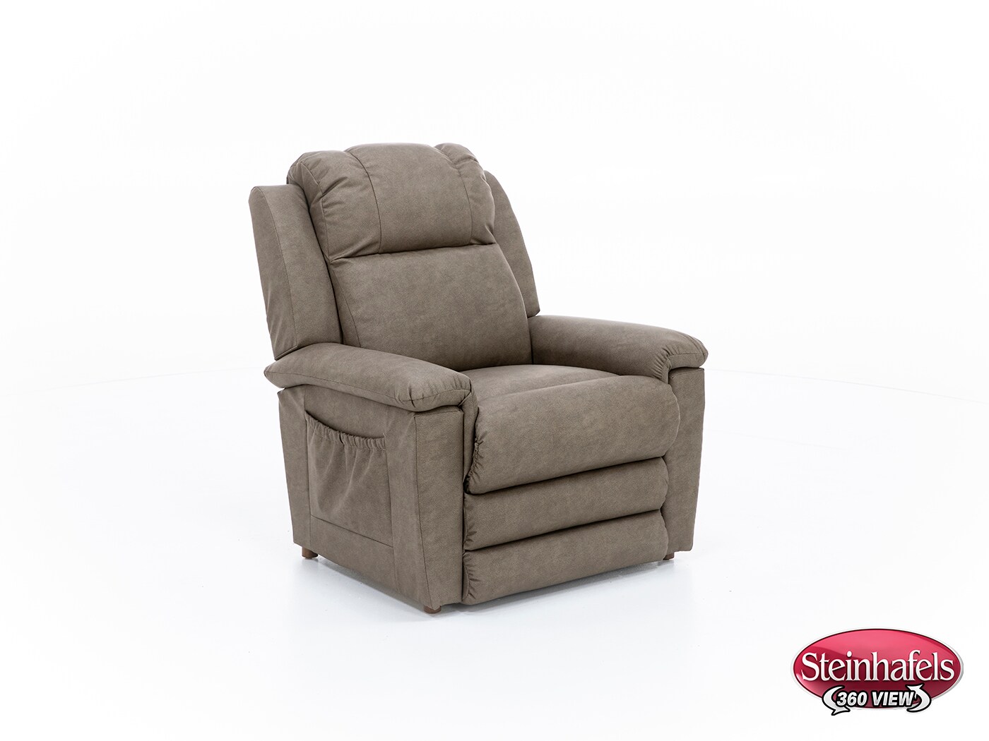 la z boy incorporated brown recliner  image   