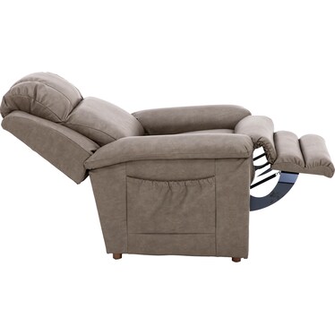 Clayton Oversized Lift Chair with Heat and Massage in Restore Fabric by Nanobionic