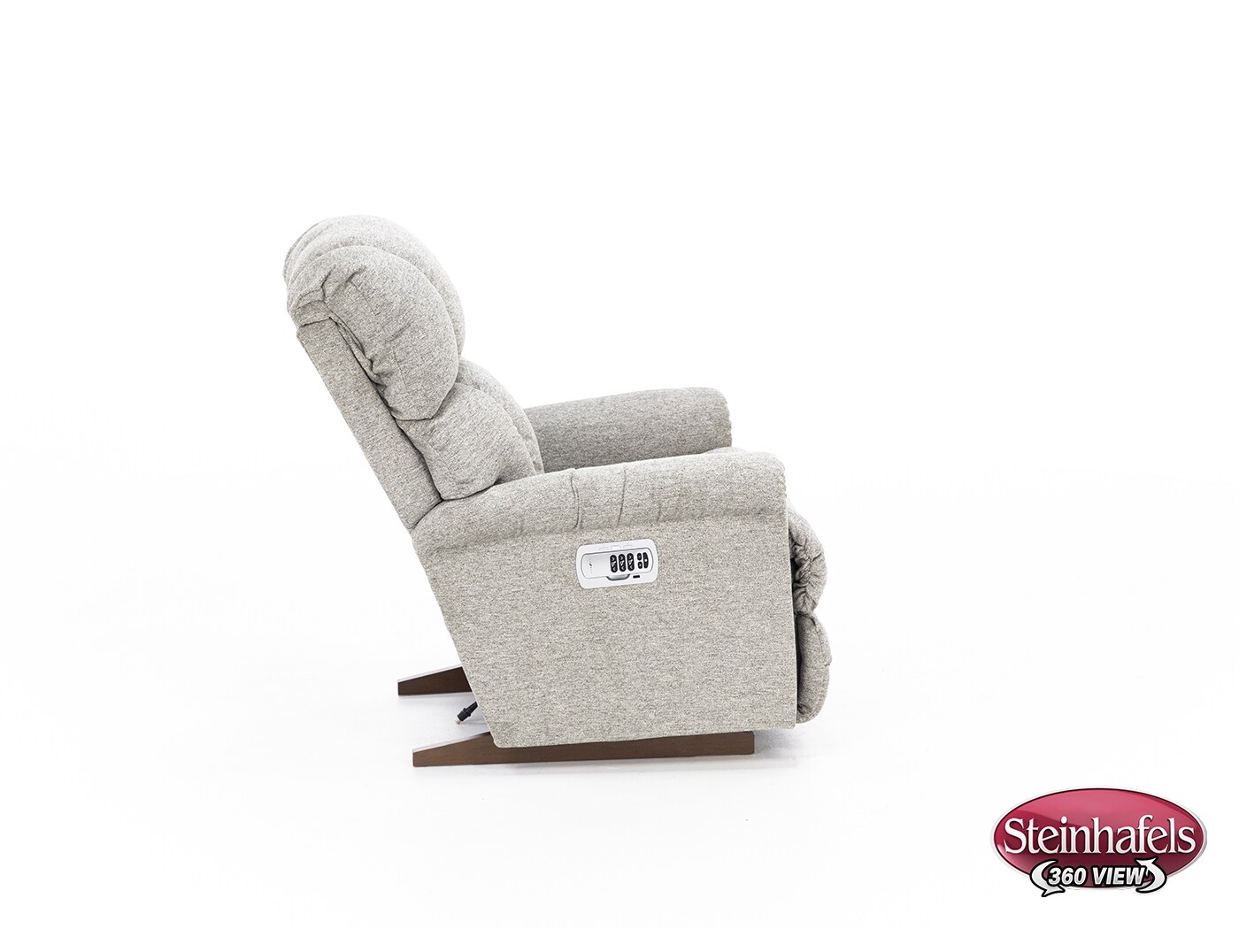 la z boy incorporated grey recliner  image   