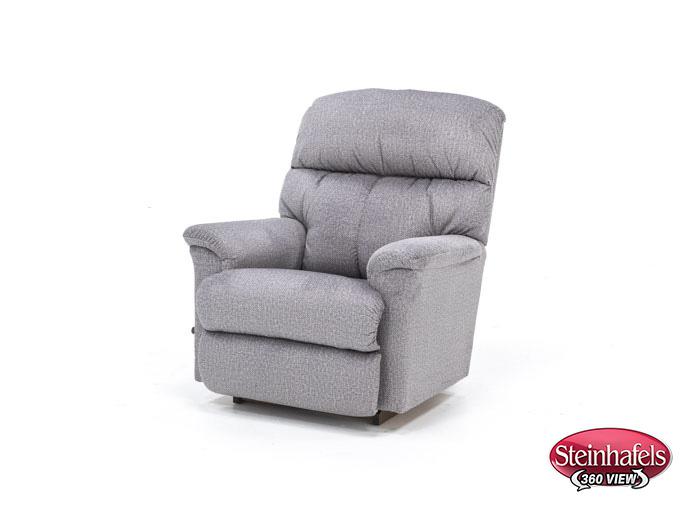 la z boy incorporated grey recliner  image   