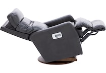 la z boy incorporated grey recliner   