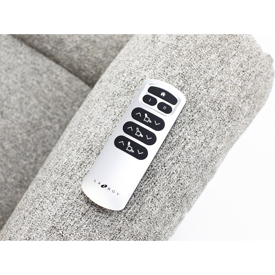la z boy incorporated grey recliner   