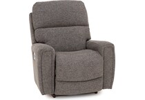 la z boy incorporated grey recliner   