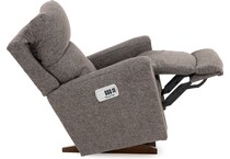 la z boy incorporated grey recliner   