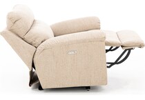 la z boy beige recliner   
