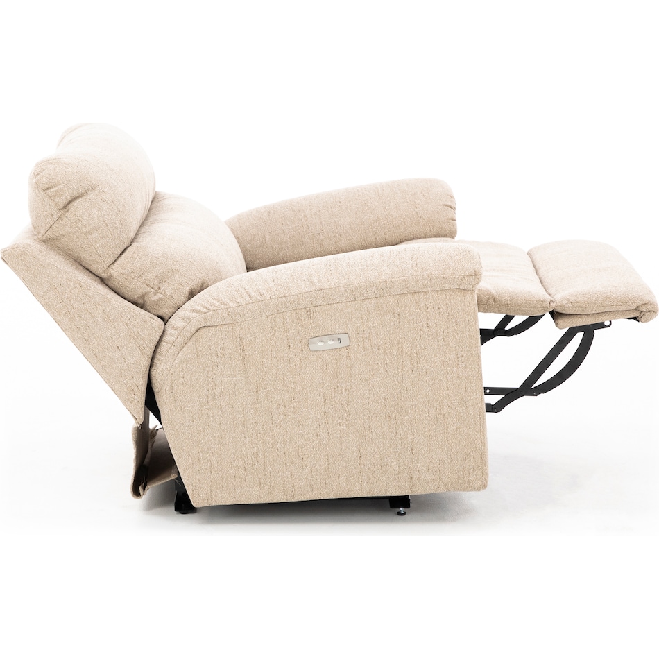 la z boy beige recliner   