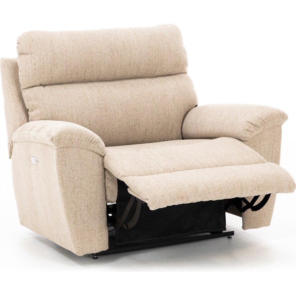 la z boy beige recliner   
