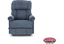 la z boy blue recliner  image   