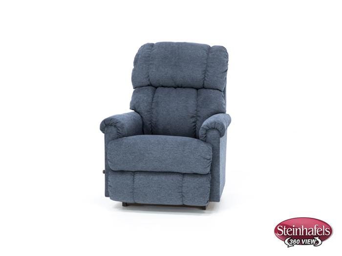 la z boy blue recliner  image   