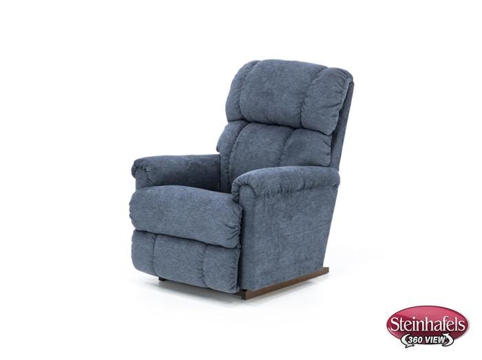 la z boy blue recliner  image   