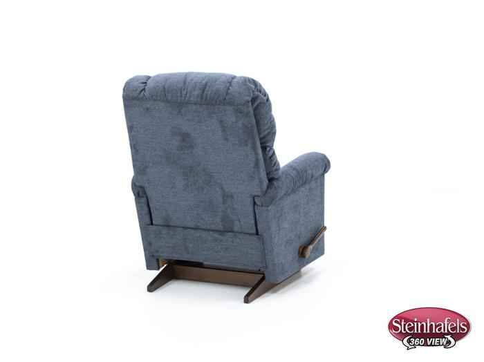 la z boy blue recliner  image   