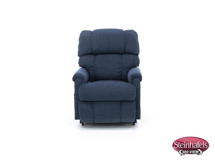 la z boy blue recliner  image   