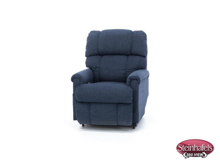 la z boy blue recliner  image   