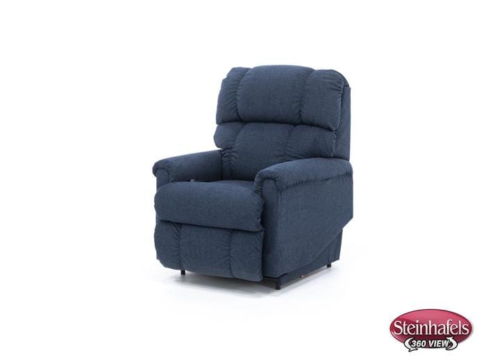 la z boy blue recliner  image   