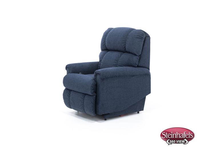 la z boy blue recliner  image   