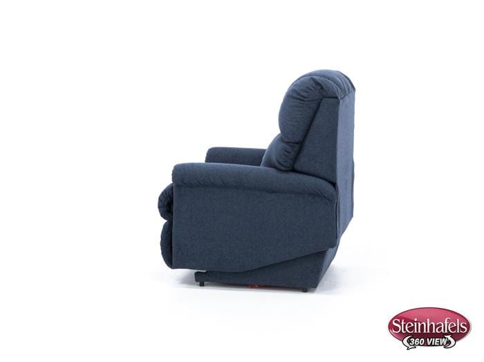 la z boy blue recliner  image   