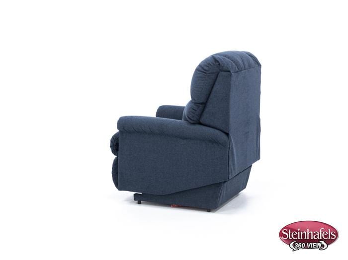 la z boy blue recliner  image   