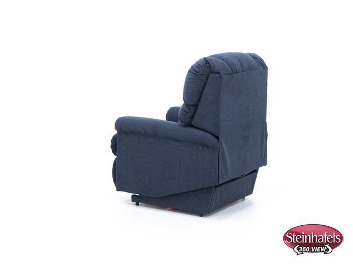 la z boy blue recliner  image   