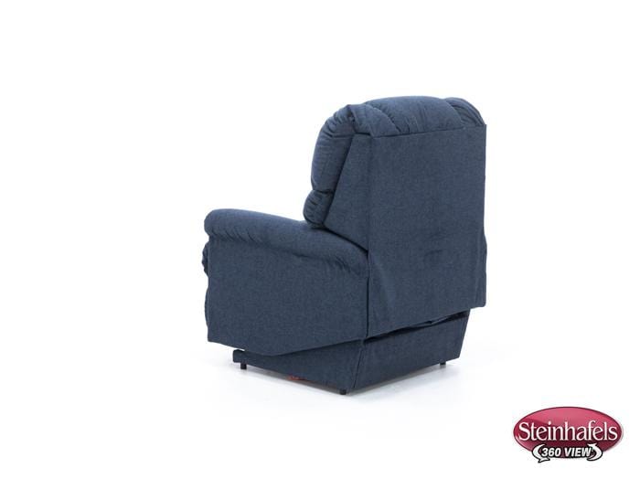 la z boy blue recliner  image   