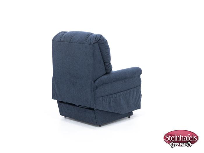 la z boy blue recliner  image   