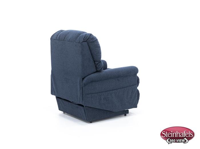 la z boy blue recliner  image   