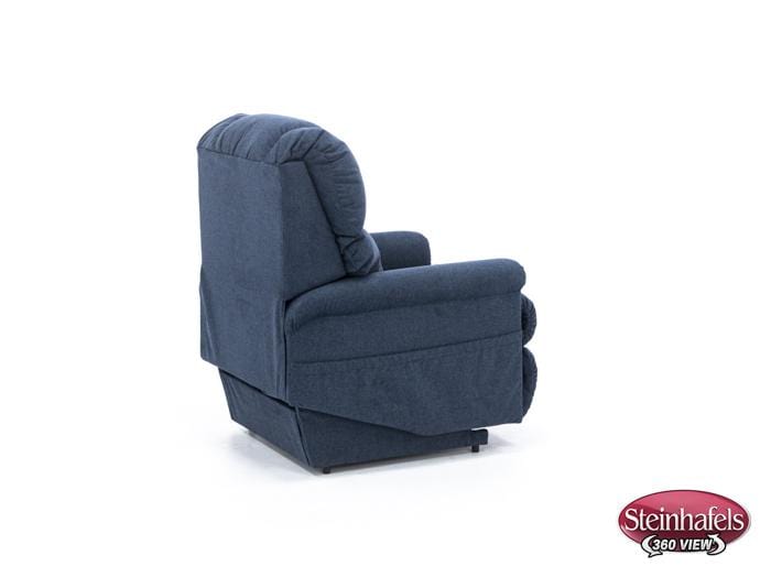 la z boy blue recliner  image   