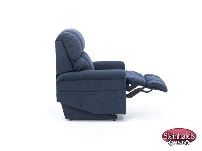 la z boy blue recliner  image   