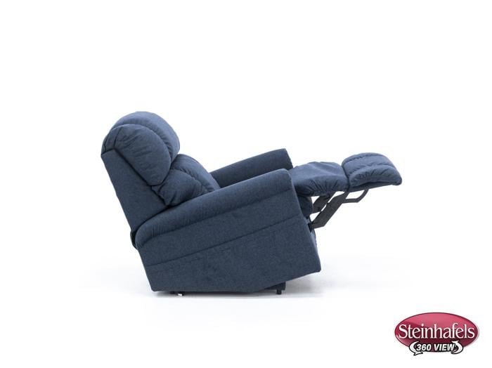 la z boy blue recliner  image   