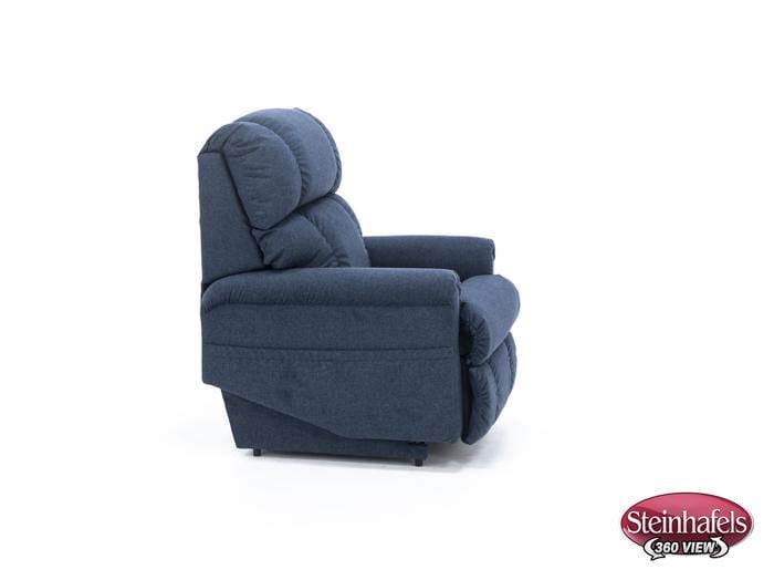 la z boy blue recliner  image   