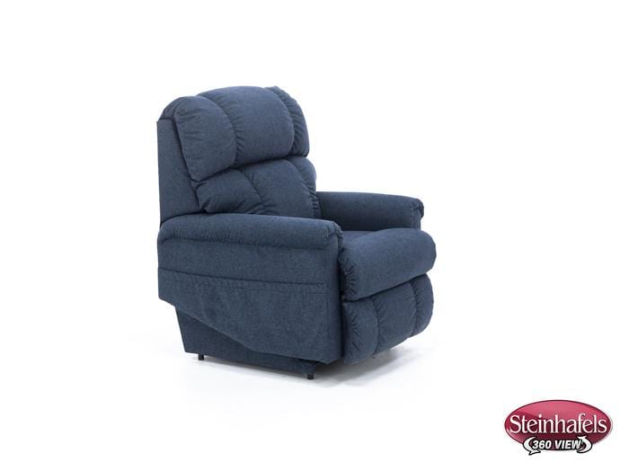 la z boy blue recliner  image   