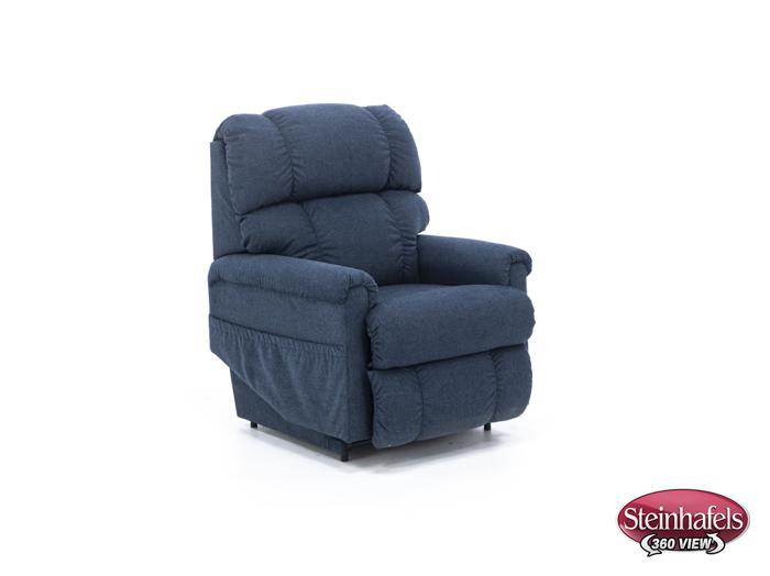 la z boy blue recliner  image   