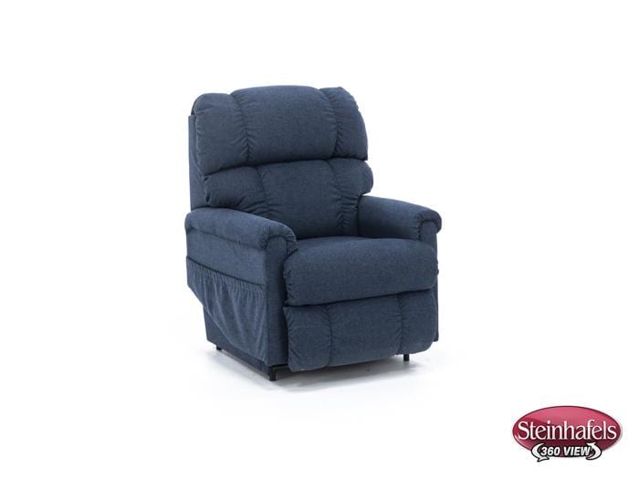 la z boy blue recliner  image   