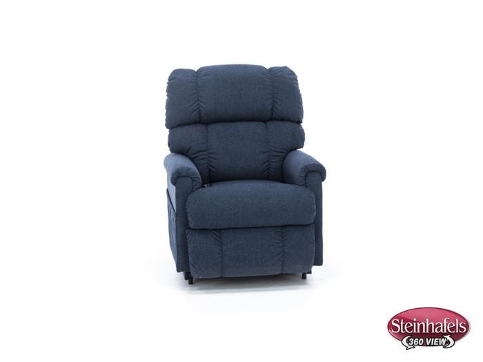 la z boy blue recliner  image   